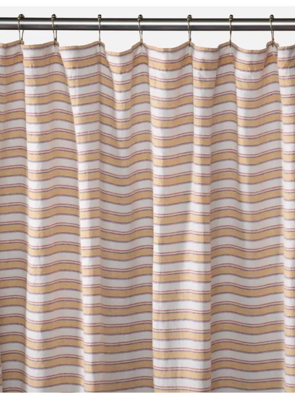 Schoolhouse Market Stripe Linen Shower Curtain